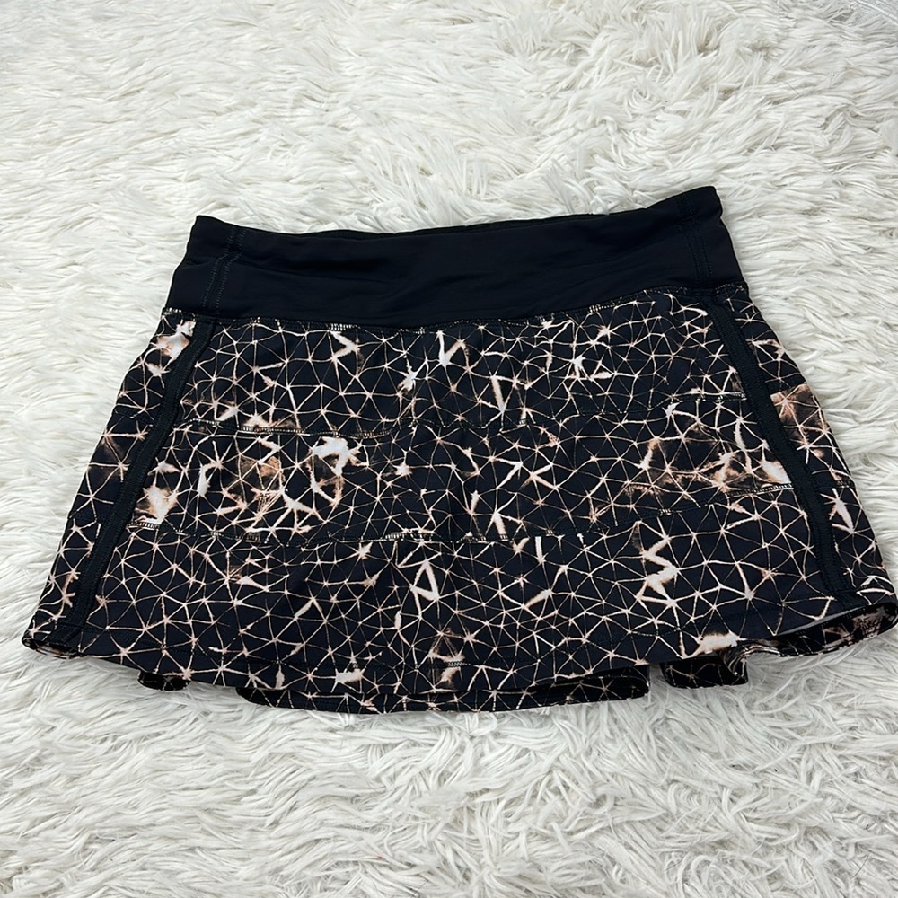 Lululemon Pace Rival Skirt II *4-way Stretch (Regular) Sugar Crush Multi / Black
